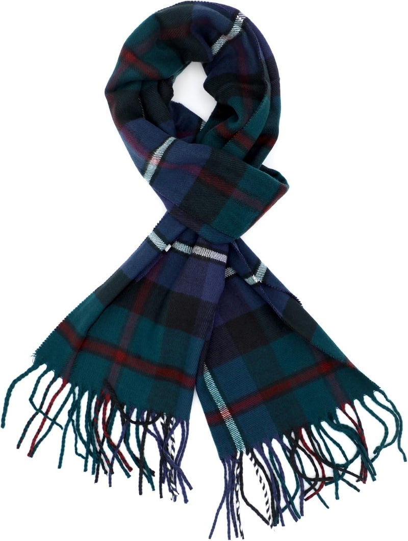 Achillea Scottish Tartan Plaid Scarf - Warm Cashmere Feel Winter Scarf, Scarves for Holiday, Christmas & Daily Wear - Image 2